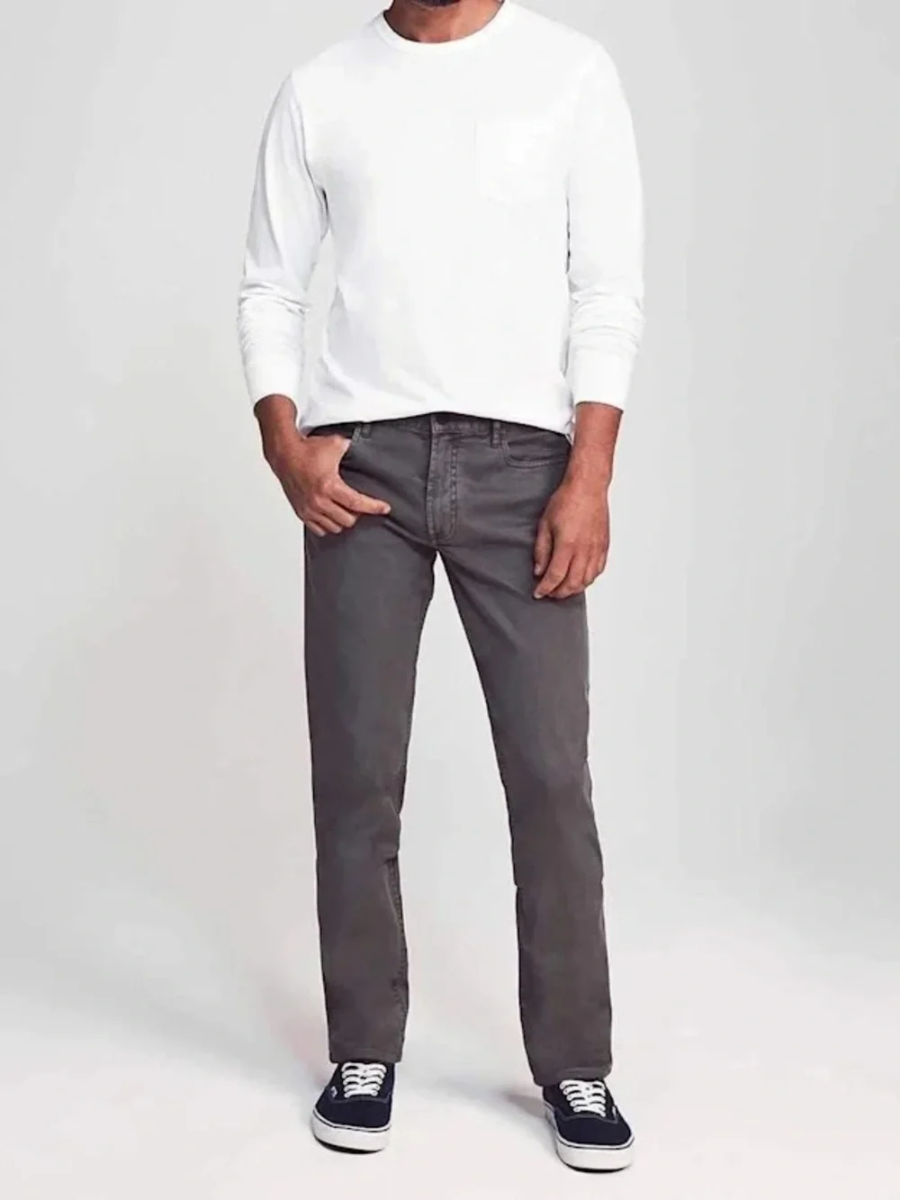 Faherty Original Comfort Twill 5-Pocket Pant Rugged Grey Size 36x34